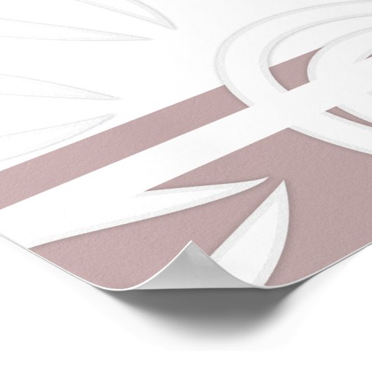 Voeg uw Aangepaste prijsstrepes en het Roos van de Poster (Hoek)