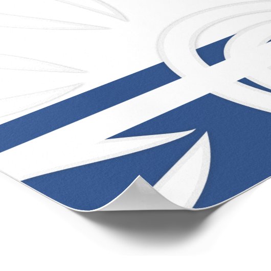 Voeg uw aangepaste prijsstrepingstaven klassieke b poster (Hoek)