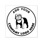 Voeg uw aangepaste Ronde Bedrijfs Logo toe Zelfinktende Stempel (Design)