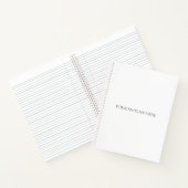 Voeg uw aangepaste slogan of offerte in Serif Font Notitieboek (Binnen)