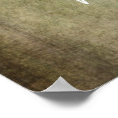 Voeg uw aangepaste tekst bruin en groene grunge to poster (Hoek)