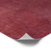 Voeg uw aangepaste tekst diepte Bourgogne toe Poster (Hoek)