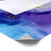 Voeg uw aangepaste tekst kleurrijke Abstracte alco Poster (Hoek)