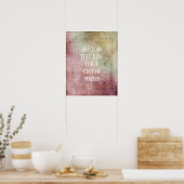 Voeg uw aangepaste tekst met meerdere kleuren toe poster (Keuken)