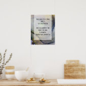 Voeg uw aangepaste tekst organische Abstracte alco Poster (Keuken)