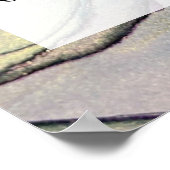 Voeg uw aangepaste tekst organische Abstracte alco Poster (Hoek)