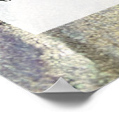 Voeg uw aangepaste tekst organische Abstracte alco Poster (Hoek)