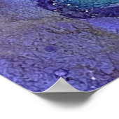 Voeg uw aangepaste tekst organische Abstracte alco Poster (Hoek)