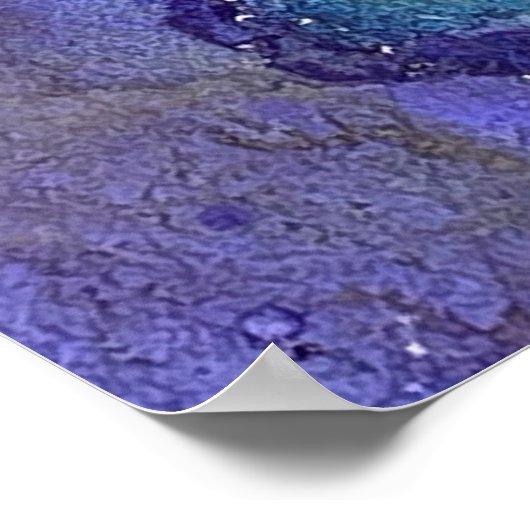 Voeg uw aangepaste tekst organische Abstracte alco Poster (Hoek)