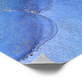 Voeg uw aangepaste tekst organische Abstracte alco Poster (Hoek)