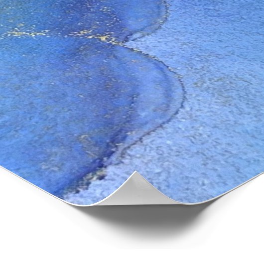 Voeg uw aangepaste tekst organische Abstracte alco Poster (Hoek)