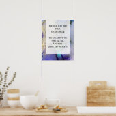 Voeg uw aangepaste tekst organische Abstracte alco Poster (Keuken)