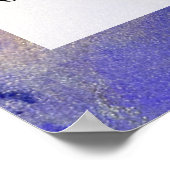 Voeg uw aangepaste tekst organische Abstracte alco Poster (Hoek)