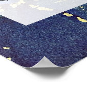 Voeg uw aangepaste tekst organische Abstracte alco Poster (Hoek)