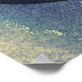 Voeg uw aangepaste tekst organische Abstracte alco Poster (Hoek)