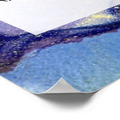 Voeg uw aangepaste tekst organische Abstracte alco Poster (Hoek)