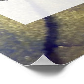 Voeg uw aangepaste tekst organische Abstracte alco Poster (Hoek)