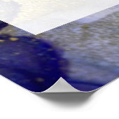 Voeg uw aangepaste tekst organische Abstracte alco Poster (Hoek)