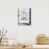 Voeg uw aangepaste tekst organische Abstracte alco Poster (Keuken)