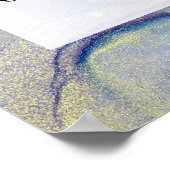 Voeg uw aangepaste tekst organische Abstracte alco Poster (Hoek)