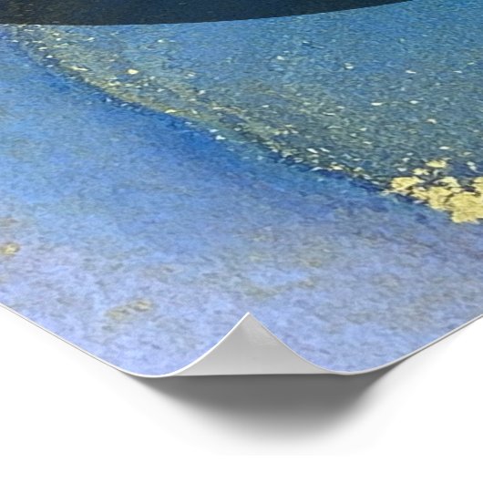 Voeg uw aangepaste tekst organische Abstracte alco Poster (Hoek)