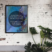 Voeg uw aangepaste tekst organische Abstracte alco Poster