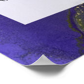 Voeg uw aangepaste tekst organische Abstracte alco Poster (Hoek)