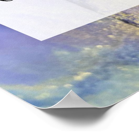 Voeg uw aangepaste tekst organische Abstracte alco Poster (Hoek)