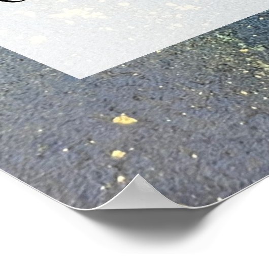 Voeg uw aangepaste tekst organische Abstracte alco Poster (Hoek)