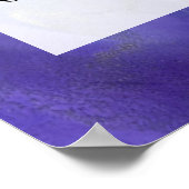 Voeg uw aangepaste tekst organische Abstracte alco Poster (Hoek)