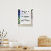 Voeg uw aangepaste tekst organische Abstracte alco Poster (Keuken)