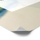 Voeg uw aangepaste tekst organische Abstracte alco Poster (Hoek)