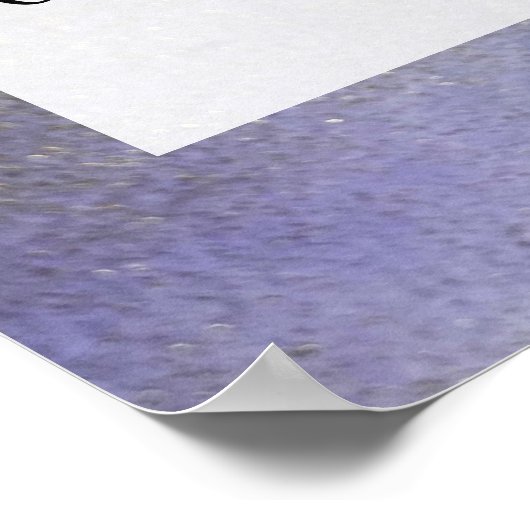 Voeg uw aangepaste tekst organische Abstracte alco Poster (Hoek)