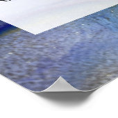 Voeg uw aangepaste tekst organische Abstracte alco Poster (Hoek)