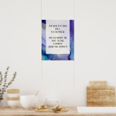 Voeg uw aangepaste tekst organische Abstracte alco Poster (Keuken)