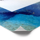 Voeg uw aangepaste tekst organische Abstracte alco Poster (Hoek)