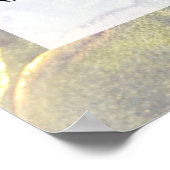 Voeg uw aangepaste tekst organische Abstracte alco Poster (Hoek)