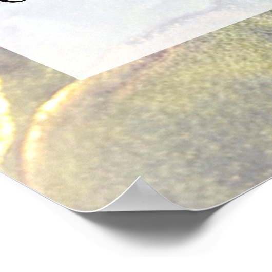 Voeg uw aangepaste tekst organische Abstracte alco Poster (Hoek)