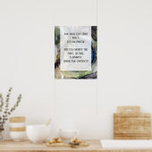 Voeg uw aangepaste tekst organische Abstracte alco Poster (Keuken)