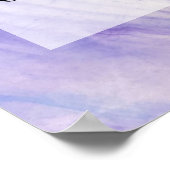 Voeg uw aangepaste tekst Paarse Abstracte alcoholi Poster (Hoek)