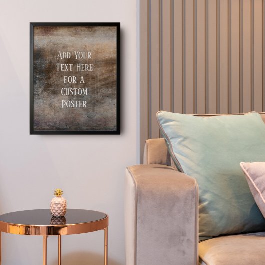 Voeg uw aangepaste tekst rotatiesnelheid toe poster