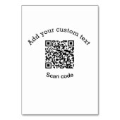 Voeg uw aangepaste tekst scan QR code business Kaart (Achterkant)