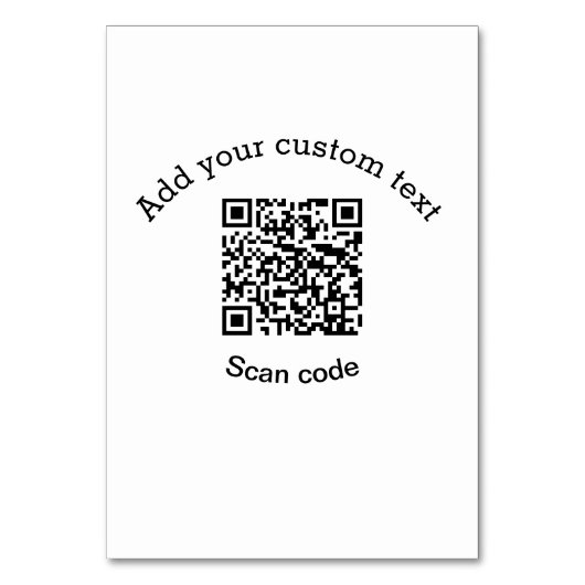 Voeg uw aangepaste tekst scan QR code business Kaart (Voorkant)
