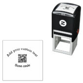 Voeg uw aangepaste tekst scan QR code business Zelfinktende Stempel (In situ)