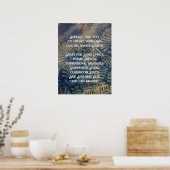 Voeg uw aangepaste tekst toe aan DIY Blue Musical  Poster (Keuken)