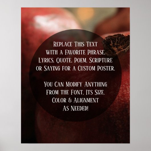 Voeg Uw Aangepaste Tekst toe dicht bij - de Foto v Poster (Voorkant)