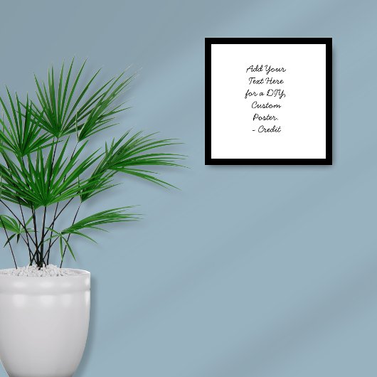 Voeg uw aangepaste tekst toe Minimal Cursive Scrip Poster