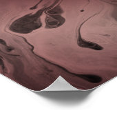 Voeg uw aangepaste tekst toe op Roos Gold & Black Poster (Hoek)