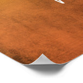 Voeg uw aangepaste tekstregenboog Oranje boomgaard Poster (Hoek)