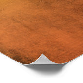 Voeg uw aangepaste tekstregenboog Oranje boomgaard Poster (Hoek)